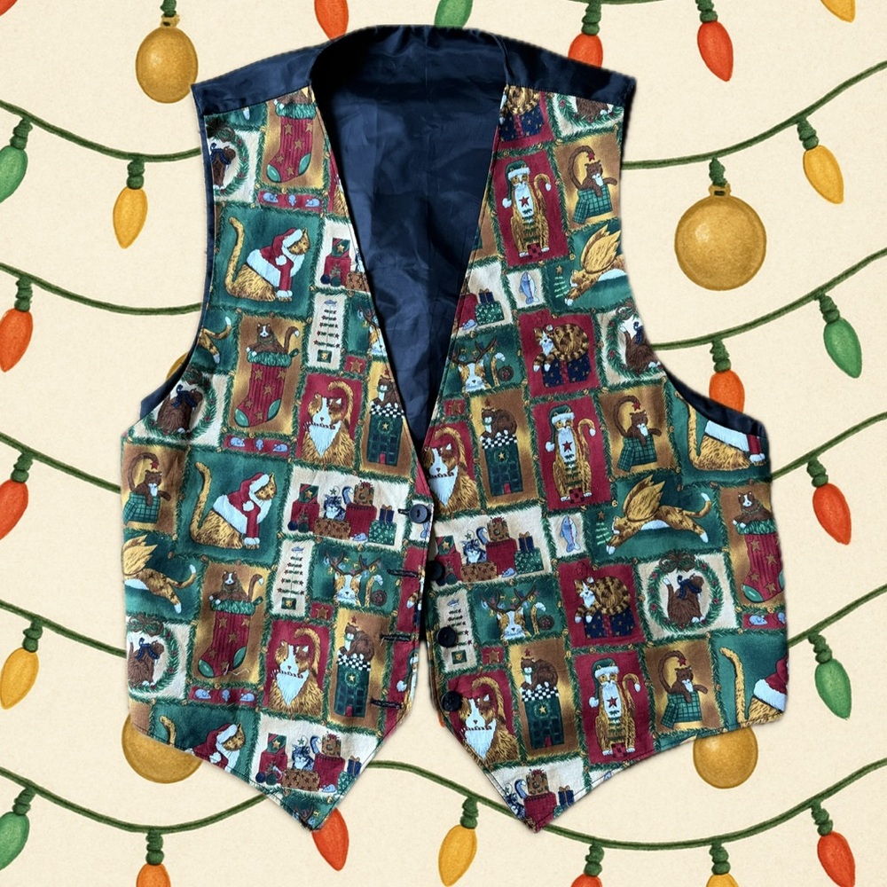 Christmas Cat Vest   * Ugly Christmas Sweater *